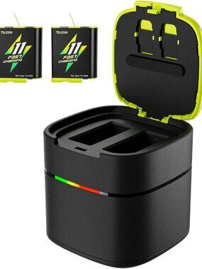 TELESIN Battery Fast Charging Box Hero 11/10/9 Quick Charger for GoPro Hero